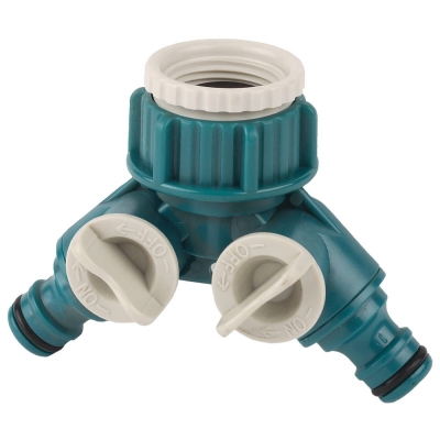 RACO ORIGINAL, 3/4″ - 1″, двухканальный, с внутренней резьбой, из ABS пластика, поливочный распределитель (4250-55256C)