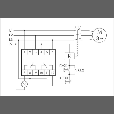 Реле контроля наличия и чередования фаз CKF-318-1 (контроль чередования^ слипания фаз^ регулировка верх. и нижн. порога напряжения^ регулировка 