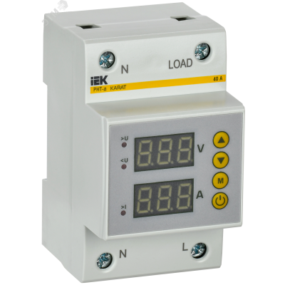 Реле напряжения и тока РНТ-д однофазное 54мм 40А IVC31-1-40