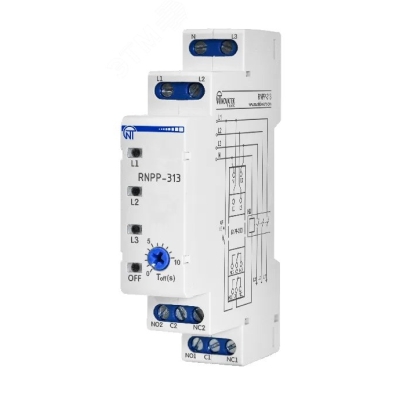 Реле напряжения, перекоса и последовательности фаз РНПП-313 3425600313