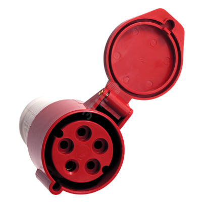 Розетка кабельная 32А 380В 3P+РЕ+N IP44 (225) ps-225-32-380