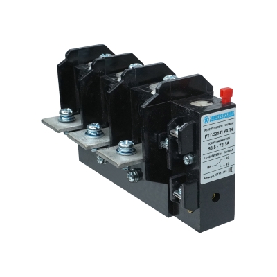 РТТ-325 П УХЛ4, 63А, 53,5 - 72,3А, 660В/50Гц, 1з+1р, ручной возврат, IP00 (ЭТ)