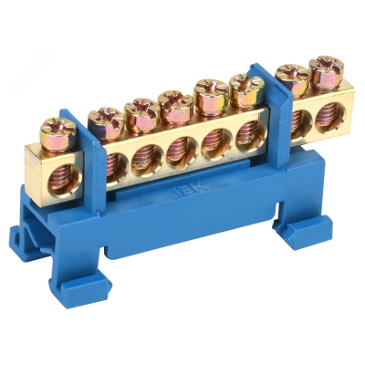 Шина нулевая на DIN-изол. "Стойка" ШНИ 6х9-8-С-С YNN10-69-8P-K07