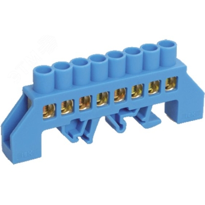 Шина нулевая в комб. DIN-изол. "Стойка" ШНИ-8х12-8-КС-С YNN10-812-8DP-K07