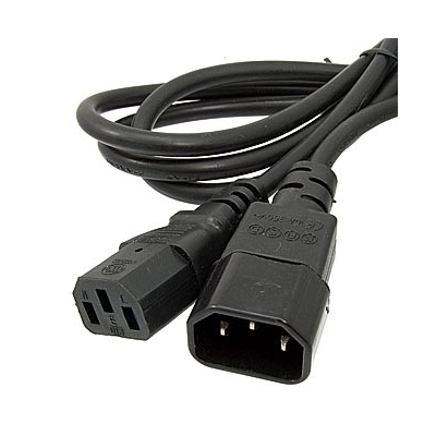 Шнур ПВС-АП 3*0,75 C13С14, черный, 1,8 м