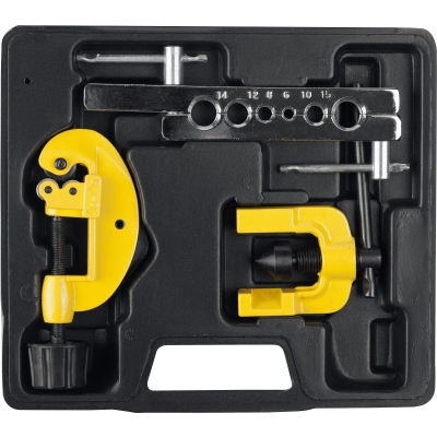 STAYER для труб 6-15мм, труборез 3-25мм, набор для развальцовки (2370)