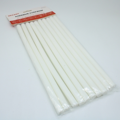 Стержни клеевые 11мм,270мм, 10шт/уп бел