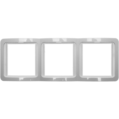 СВЕТОЗАР Гамма, тройная, вертикальная, цвет бежевый, накладная панель (SV-54149-B)