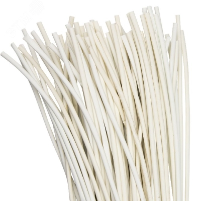 Термоусаживаемая трубка ТУТ нг 4/2 белая в отрезках по 1м PROxima tut-4-w-1m