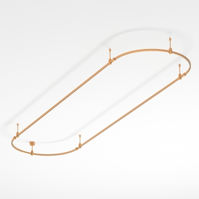 Трек ART-APRIORI-OVAL-ROD-200-3000x1000 (GD) (Arlight, IP20 Металл, 3 года) 048502