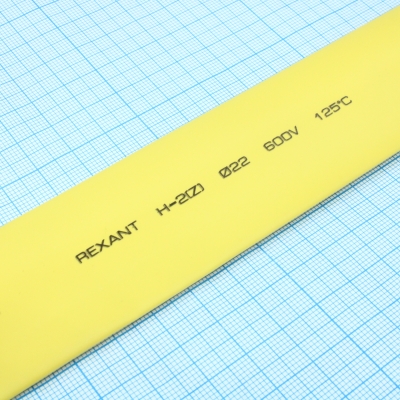 Трубка термоусадочная ТУТ нг 22,0/11,0 желтая