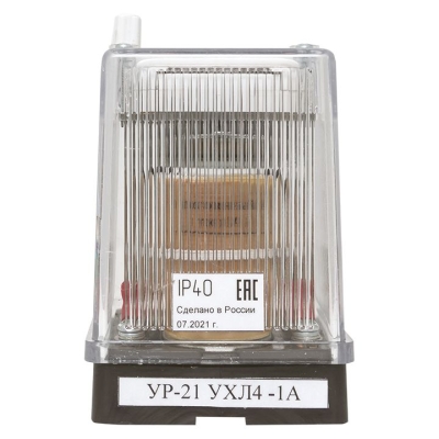 Указательное реле, переменного тока, ток срабатывания 0,16А, переднее присоединение, исполнение УХЛ4 ur21pert0.16app