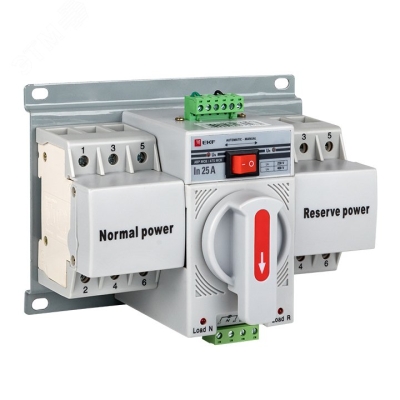 Устройство автоматического ввода резерва АВР 3п C 25А 400В MCB PROxima ats-mcb-25c-3p-pro