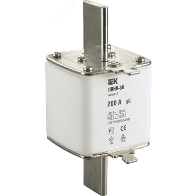 Вставка плавкая ППНИ-39 200А габарит 3 DPP50-200
