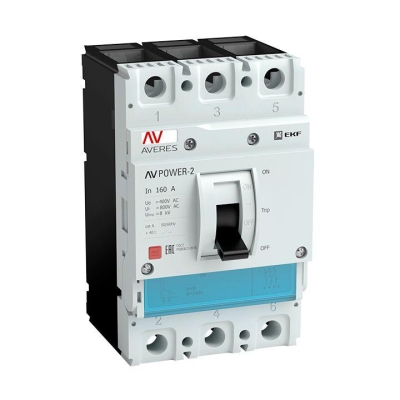 Выключатель автоматический 3п 160А 35кА AV POWER-1/3 TR AVERES mccb-13-160-TR-av