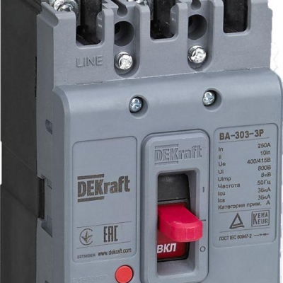 Выключатель автоматический 3п 160А 36кА ВА-303 22752DEK