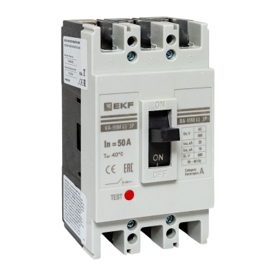 Выключатель автоматический 3п 63/50А 25кА ВА-99М PROxima mccb99-63-50m