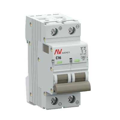 Выключатель автоматический AV-6 DC 2P 16A (C) 6kA EKF AVERES mcb6-DC-2-16C-av