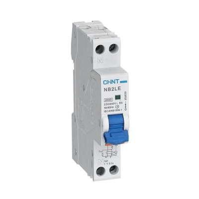 Выключатель автоматический дифференциального тока 1п+N C 16А 30мА 1мод. электрон. тип AC 6кА NB2LE CHINT 689002