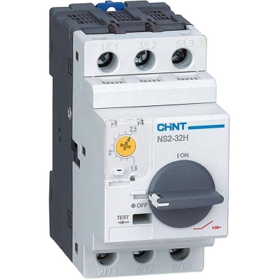 Выключатель автоматический защиты двигателя NS2-32H 1-1.6А с поворотной ручкой CHINT 253597