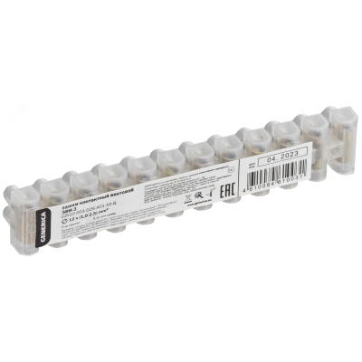 Зажим винтовой ЗВИ-3 1,0-2,5мм2 12пар GENERICA UZV10-003-D25-K01-10-G