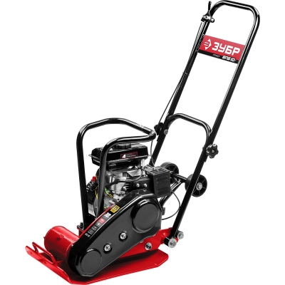 ЗУБР 10 кН, 50 кг, бензиновая виброплита (ВПБ-10 Г)