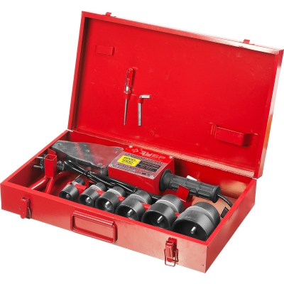 ЗУБР 2000 / 1000 Вт, паяльник для полипропиленовых труб, 6 насадок в комплекте (АСТ-2000)