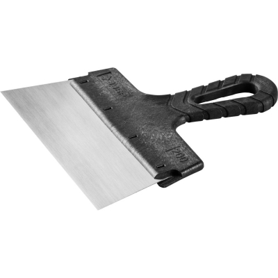 ЗУБР 200 мм, пластиковая ручка, стальной фасадный шпатель (10052-20)