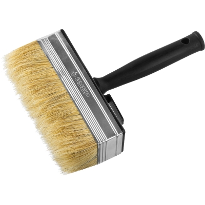 ЗУБР 5 х 15 см, светлая натуральная щетина, пластмассовый корпус, все виды ЛКМ, макловица (01802-15)