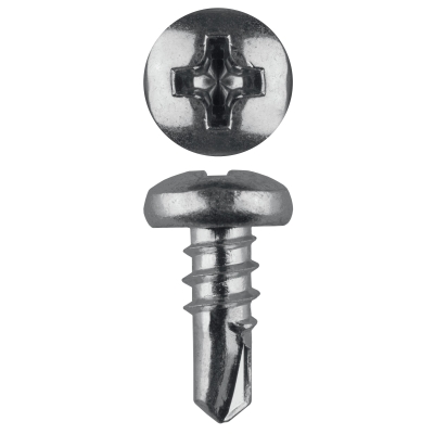 ЗУБР КЛМ-СЦ, 9.5 х 3.5 мм, цинк, конусная головка 22000 шт (22 кг.), саморез со сверлом для листового металла (4-300170-35-09)