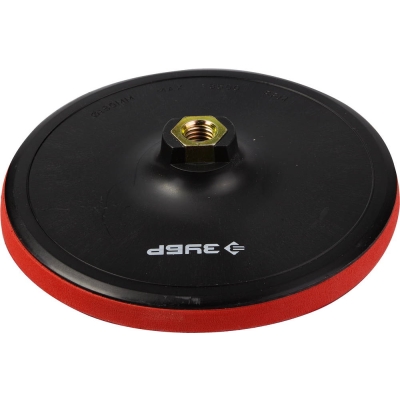 ЗУБР М14, d 150 мм, пластиковая, мягкая опорная тарелка на липучке для УШМ, Профессионал (35782-150)