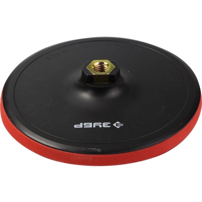 ЗУБР М14, d 180 мм, пластиковая, мягкая опорная тарелка на липучке для УШМ, Профессионал (35782-180)