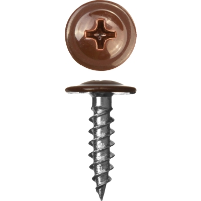 ЗУБР ПШМ 8017, 25 х 4.2 мм, шок.-коричн., 400 шт (0,84 кг.), саморез с пресс-шайбой (300191-42-025-8017)