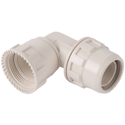 ЗУБР ШиреФит, накидная гайка - штуцер с гайкой, 16 мм, угловой переходник (51482-16)