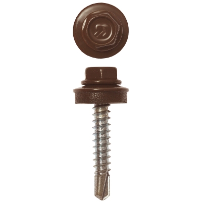 ЗУБР СКД 8017, 29 х 4.8 мм, шок.-коричн., 400 шт (1,92 кг.), кровельный саморез, Профессионал (4-300315-48-029-8017)