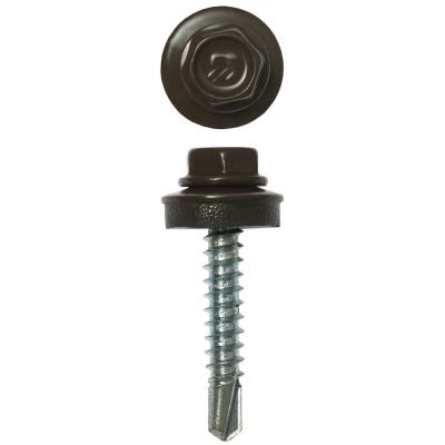 ЗУБР СКД 8028, 29 х 4.8 мм, зем.-коричн., 2500 шт (12,6 кг.), кровельный саморез (4-300310-48-029-8028)