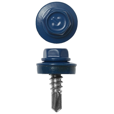 ЗУБР СКМ 5005, 25 х 5.5 мм, синий насыщ., 1800 шт (10,4 кг.), кровельный саморез, Профессионал (4-300310-55-025-5005)