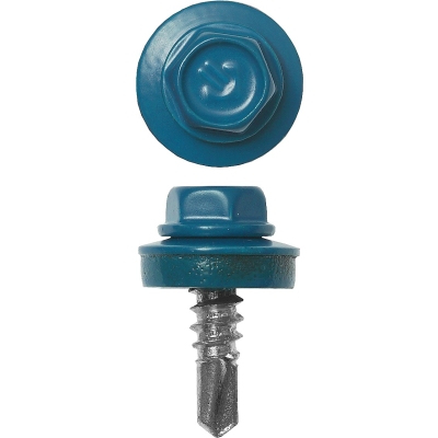 ЗУБР СКМ 5009, 25 х 5.5 мм, неб.-голуб., 420 шт (2,44 кг.), кровельный саморез (4-300315-55-025-5009)