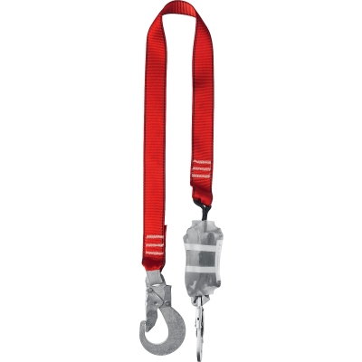 ЗУБР СЛА-1 карабины из оцинкованной стали, длина - 1.42м, разрывной ленточный амортизатор, одноплечный строп (11586)